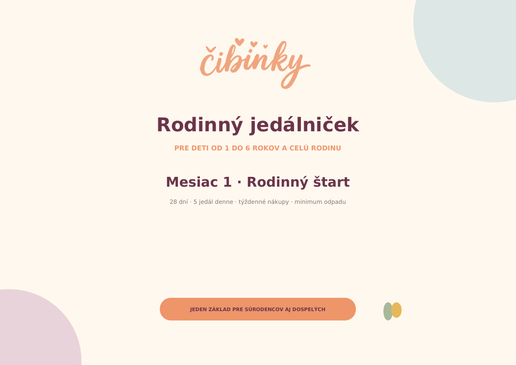 7 dní zdarma - rodinný jedálniček